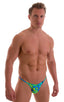 M29 - Mens Super Low Tiny Bikini - Prints 8159 Tahitian rainforest - Skinzwear