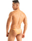 M29 - Mens Super Low Tiny Bikini - Solid Sheer Semi Sheer 9880 Peach - Skinzwear