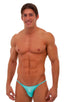 M29 - Mens Super Low Tiny Bikini - Solids 2455 Aquamarine - Skinzwear