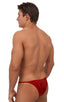 M29 - Mens Super Low Tiny Bikini - Solids 3450 Ruby red - Skinzwear