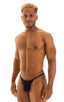 M31 - Mens Y Back G String Thong - Mesh 2556 - 6407 Black peep show - Black - Skinzwear