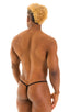 M31 - Mens Y Back G String Thong - Mesh 2556 - 6407 Black peep show - Black - Skinzwear