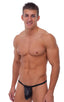 M39 - Mens Backless Bikini - Metallics 0007 Black - Skinzwear