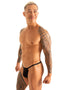 M39 - Mens Backless Bikini - Solid 6407 Black - Skinzwear