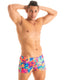 M43 - Mens Square Cut Swim Trunks - Prints 4109 Hawaiian floral - Skinzwear