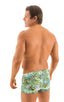 M43 - Mens Square Cut Swim Trunks - Prints 9857 Palm serenade - Skinzwear