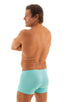 M43 - Mens Square Cut Swim Trunks - Solids 2455 Aquamarine - Skinzwear