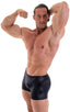 M43POS - Mens Posing NPC IFBB Physique Classic Short - Wet Look 0007 Black - Skinzwear
