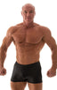 M43POS - Mens Posing NPC IFBB Physique Classic Short - Wet Look 0007 Black - Skinzwear