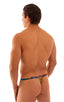 M44 - Mens Bravura Pouch Thong - Mesh 4502 Tropical feathers - Skinzwear