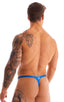 M44 - Mens Bravura Pouch Thong - Metallics 2853 Electric blue - Skinzwear