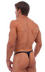 M44 - Mens Bravura Pouch Thong - Metallics 9810 Black - Skinzwear