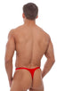 M44 - Mens Bravura Pouch Thong - Metallics 9810 Black - Skinzwear