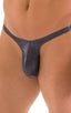 M44 - Mens Bravura Pouch Thong - Metallics 9852 Black ice - Skinzwear