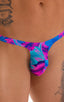 M44 - Mens Bravura Pouch Thong - Prints 2164 Tahitian magenta - Skinzwear