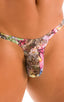 M44 - Mens Bravura Pouch Thong - Prints 9858 Wild orchid - Skinzwear