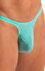 M44 - Mens Bravura Pouch Thong - Solid Sheer Semi Sheer 4558 Mint - Skinzwear