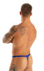 M44 - Mens Bravura Pouch Thong - Solids 3451 Imperial blue - Skinzwear