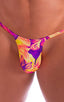M46 - Mens Roman G String Bikini - Prints 8163 Tahitian sunset - Skinzwear