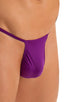 M46 - Mens Roman G String Bikini - Solid Sheer Semi Sheer 2558 Grape - Skinzwear