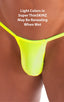 M46 - Mens Roman G String Bikini - Solid Sheer Semi Sheer 4556 Lemon lime - Skinzwear