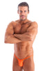 M46 - Mens Roman G String Bikini - Solids 6402 Blazing orange - Skinzwear