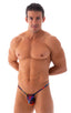 M46 - Mens Roman G String Bikini - Tan Through 7803 Rave up - Skinzwear