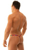 M52 - Mens Teardrop G String Swimsuit - Tan Through 2752 Technicolor - Skinzwear