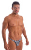 M54 - Mens Classic Rio Bikini - Prints 3150 Zebra - Skinzwear