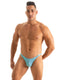M54 - Mens Classic Rio Bikini - Solid Sheer Semi Sheer 2576 Sky - Skinzwear