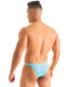 M54 - Mens Classic Rio Bikini - Solid Sheer Semi Sheer 2576 Sky - Skinzwear