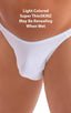 M54 - Mens Classic Rio Bikini - Solid Sheer Semi Sheer 8568 White - Skinzwear