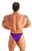 M54POS - Mens Bodybuilder Posing Suit Narrow Back - Solids 3453 Royal purple - Skinzwear