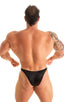 M54POS - Mens Bodybuilder Posing Suit Narrow Back - Solids 6407 Black - Skinzwear