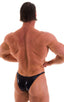 M54POS - Mens Bodybuilder Posing Suit Narrow Back - Wet Look 0008 Lipstick red - Skinzwear