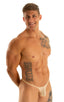M55 - Mens Stuffit Pouch G String Swimsuit - Mesh 3504 Nude athletic - Skinzwear