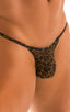 M55 - Mens Stuffit Pouch G String Swimsuit - Mesh 9856 Jaguar whisper - Skinzwear
