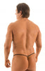 M55 - Mens Stuffit Pouch G String Swimsuit - Mesh 9856 Jaguar whisper - Skinzwear