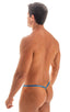 M55 - Mens Stuffit Pouch G String Swimsuit - Metallics 2853 Electric blue - Skinzwear