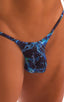 M55 - Mens Stuffit Pouch G String Swimsuit - Prints 2572 Dark water - Skinzwear