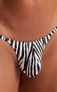 M55 - Mens Stuffit Pouch G String Swimsuit - Prints 3150 Zebra - Skinzwear