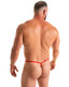 M55 - Mens Stuffit Pouch G String Swimsuit - Solid Sheer Semi Sheer 2578 Candy - Skinzwear