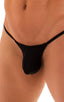 M55 - Mens Stuffit Pouch G String Swimsuit - Solid Sheer Semi Sheer 8567 Black - Skinzwear