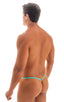 M55 - Mens Stuffit Pouch G String Swimsuit - Solids 2455 Aquamarine - Skinzwear