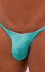 M55 - Mens Stuffit Pouch G String Swimsuit - Solids 2455 Aquamarine - Skinzwear