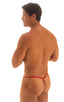 M55 - Mens Stuffit Pouch G String Swimsuit - Solids 3450 Ruby red - Skinzwear