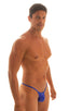 M55 - Mens Stuffit Pouch G String Swimsuit - Solids 3451 Imperial blue - Skinzwear