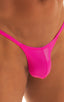 M55 - Mens Stuffit Pouch G String Swimsuit - Solids 3452 Fuchsia - Skinzwear
