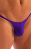 M55 - Mens Stuffit Pouch G String Swimsuit - Solids 3453 Royal purple - Skinzwear