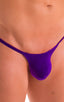 M55 - Mens Stuffit Pouch G String Swimsuit - Solids 3453 Royal purple - Skinzwear